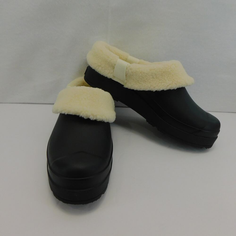 Hunter Black Women's Play Sherpa Insulated Clog Size 10 New - Picture 3 of 11